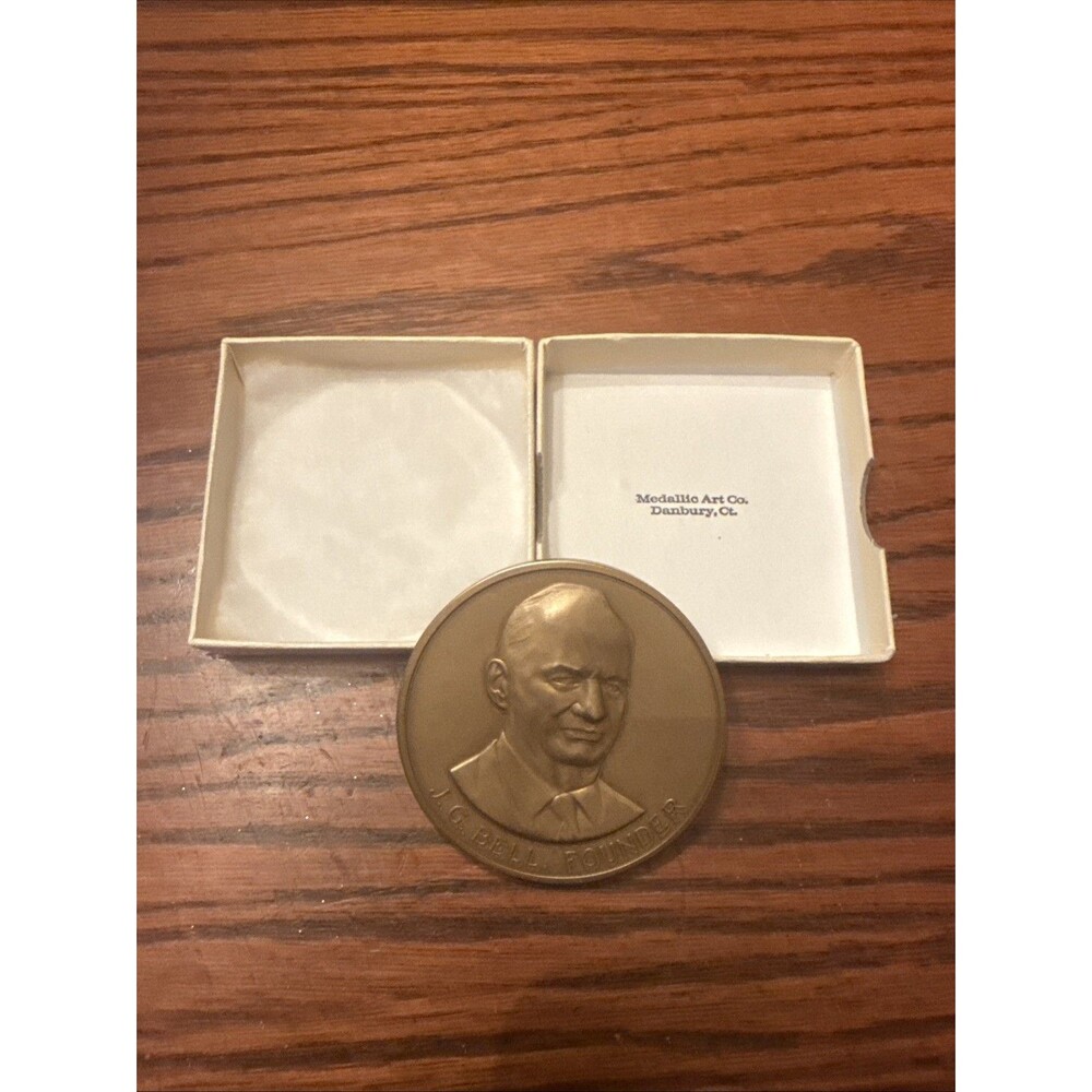 Vintage Bonne Bell Cosmetics Co. 50th Anniv bronze Medal Unique Ad Medallic Art